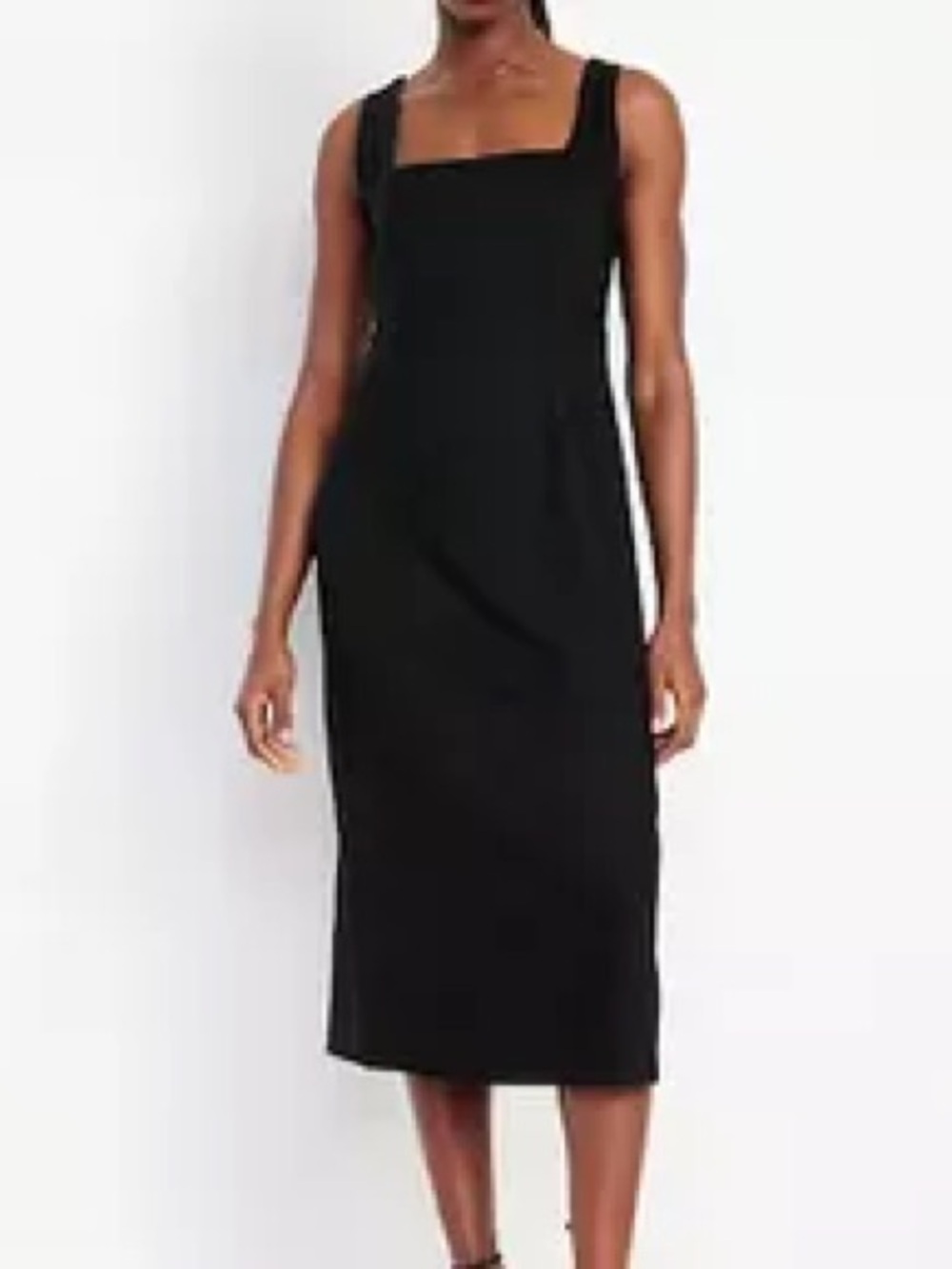 Classic Linen Midi Dress